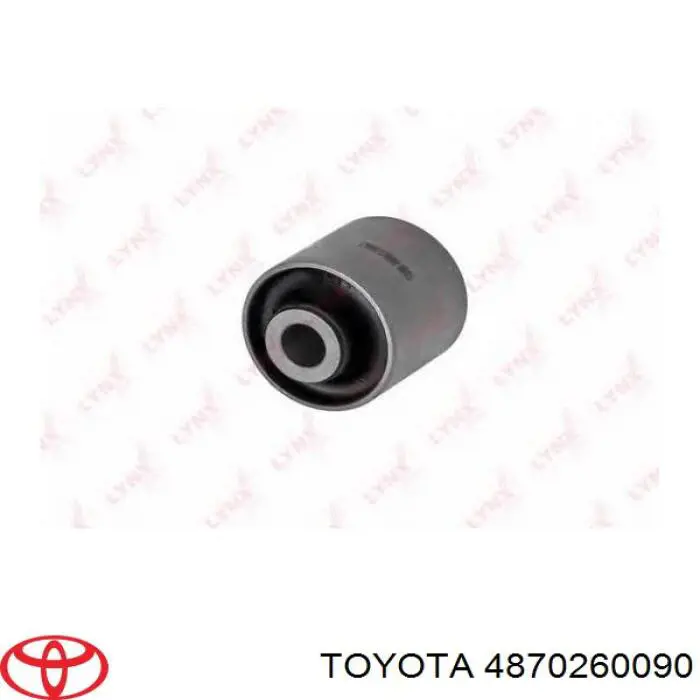 4870260090 Toyota Buje del brazo longitudinal superior trasero