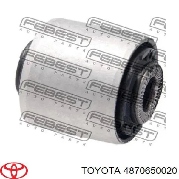 4870650020 Toyota brazo de suspension trasera izquierda