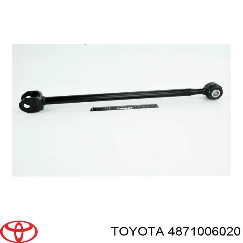 4871006020 Toyota barra transversal de suspensión trasera