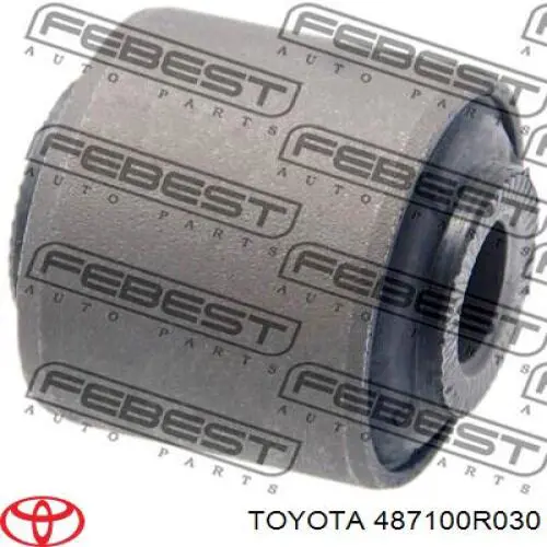 487100R030 Toyota barra transversal de suspensión trasera