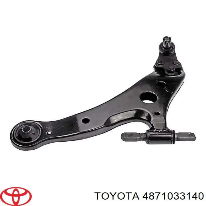 4871033140 Toyota barra transversal de suspensión trasera