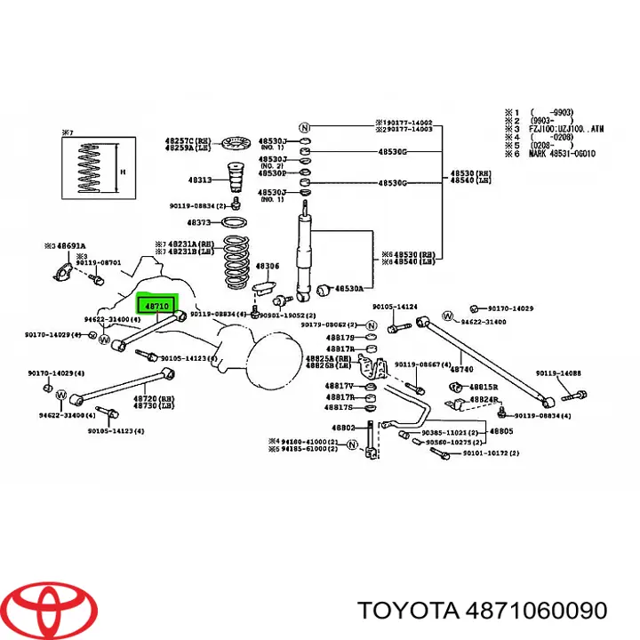 4871060090 Toyota 