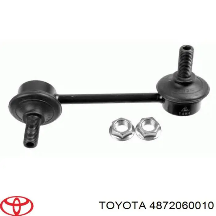 4872060010 Toyota palanca de soporte suspension trasera longitudinal inferior izquierda/derecha