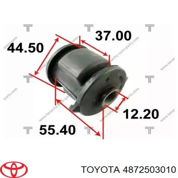 4872503010 Toyota silentblock de mangueta trasera
