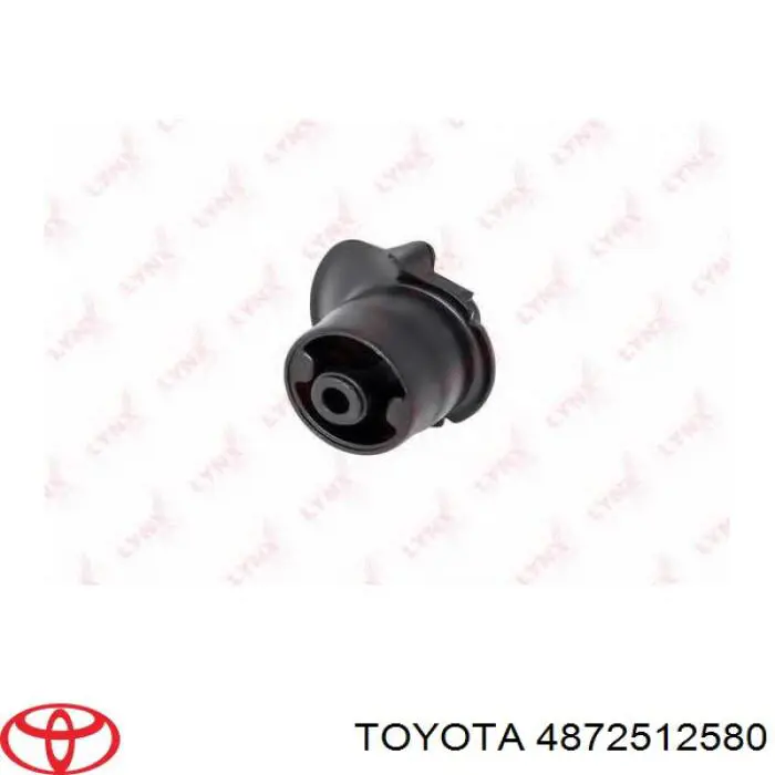 4872512580 Toyota suspensión, cuerpo del eje trasero