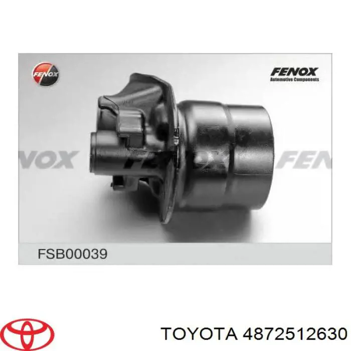 4872512630 Toyota suspensión, cuerpo del eje trasero