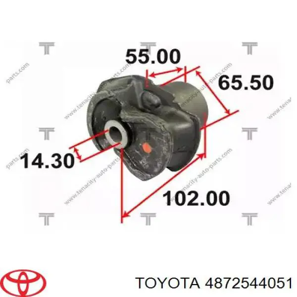 Q005-2364 Q-fix suspensión, cuerpo del eje trasero