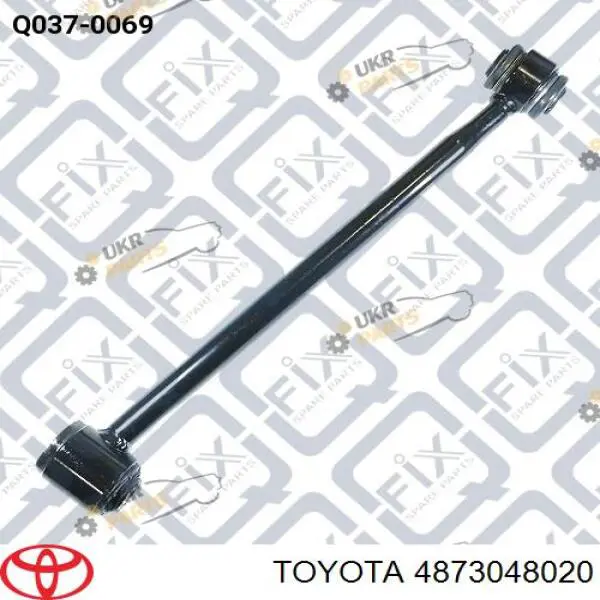 4873048020 Toyota barra transversal de suspensión trasera