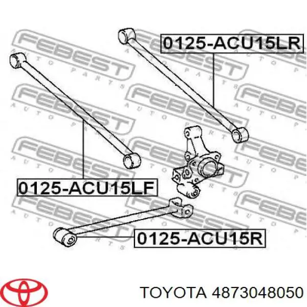 Barra oscilante, suspensión de ruedas, eje trasero Toyota 4873048050 precio, desde 35,64 EUR