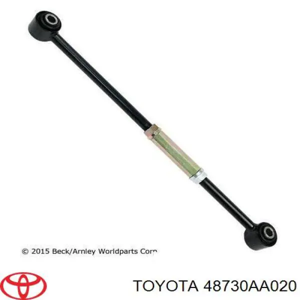 48730AA020 Toyota barra transversal de suspensión trasera