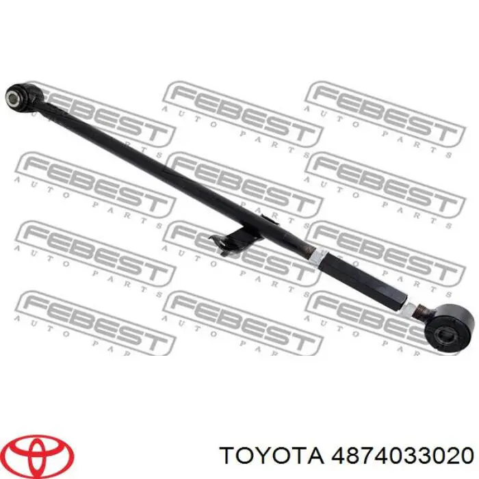 4874033020 Toyota barra transversal de suspensión trasera