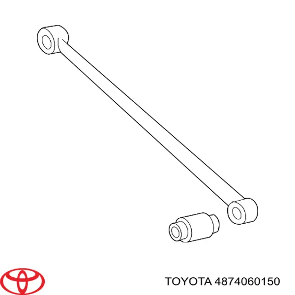 4874060150 Toyota Barra transversal, suspensión de ruedas, eje trasero