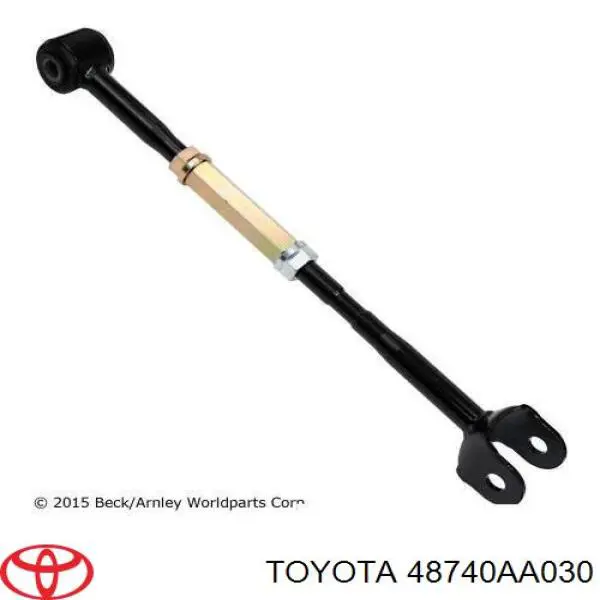 48740AA030 Toyota barra transversal de suspensión trasera