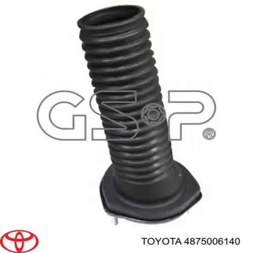 4875006140 Toyota soporte amortiguador trasero derecho