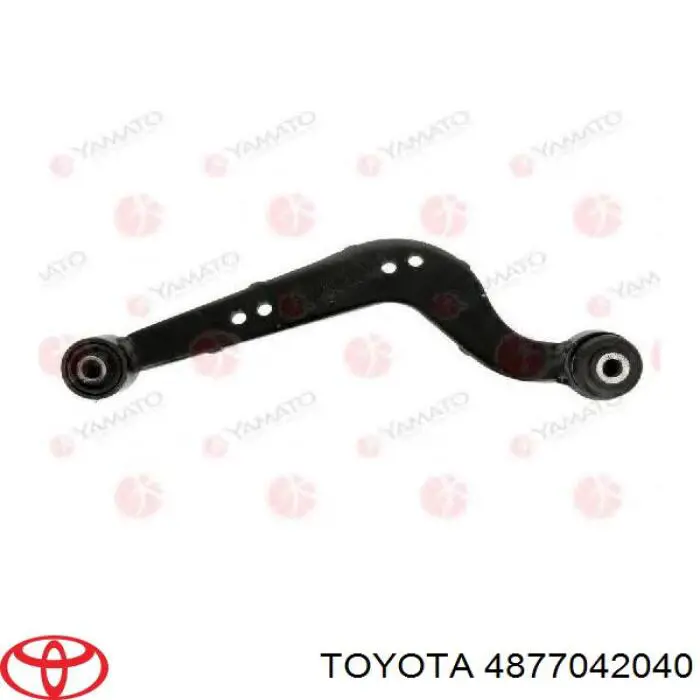 Brazo superior derecho de la suspensión trasera 4877042040 Toyota