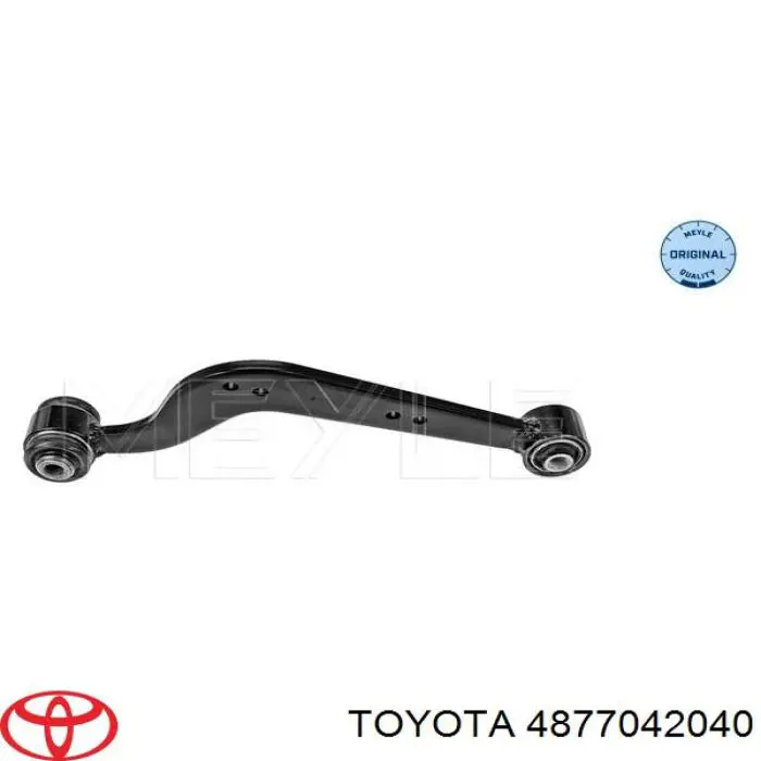 Brazo superior derecho de la suspensión trasera Toyota 4877042040