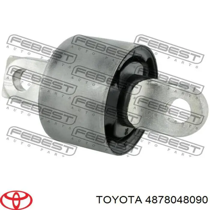 4878048090 Toyota barra oscilante, suspensión de ruedas, trasera izquierda