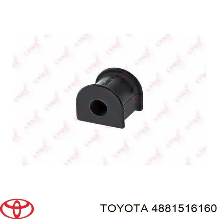 4881516160 Toyota casquillo de barra estabilizadora trasera