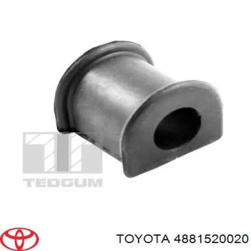 4881520020 Toyota casquillo de barra estabilizadora delantera