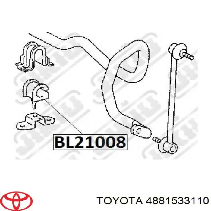 48815-33110 Toyota casquillo de barra estabilizadora delantera