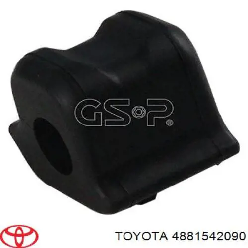 Buje estabilizador delantero izquierdo 4881542090 Toyota