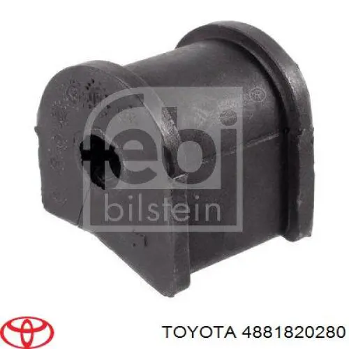 Buje de barra estabilizadora trasera 4881820280 Toyota