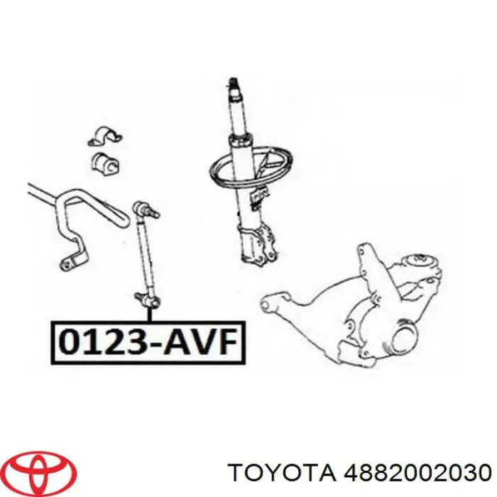 4882002030 Toyota soporte de barra estabilizadora delantera
