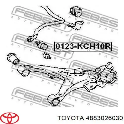 T-910 Teknorot soporte de barra estabilizadora trasera