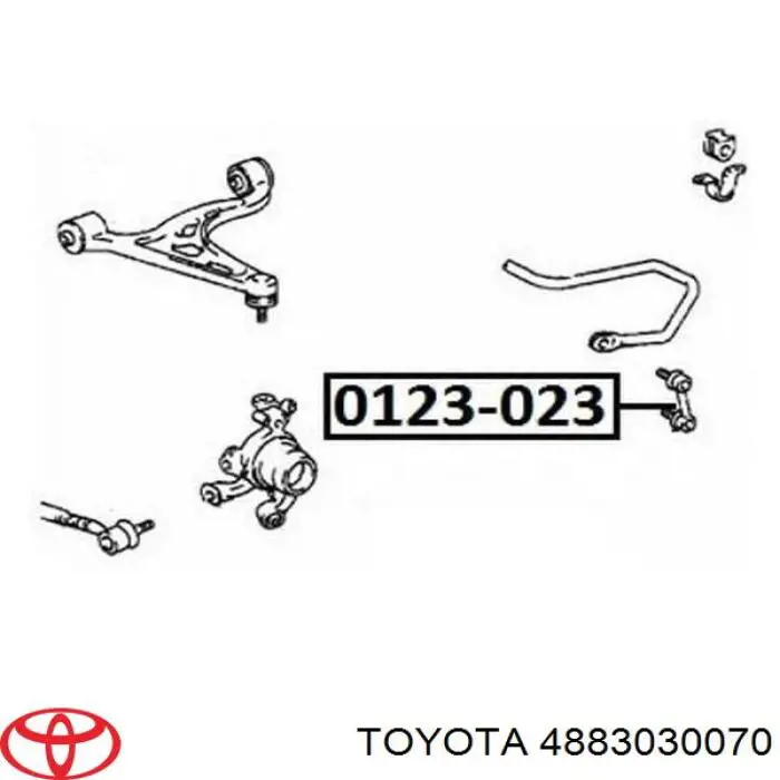 4883030070 Toyota soporte de barra estabilizadora trasera