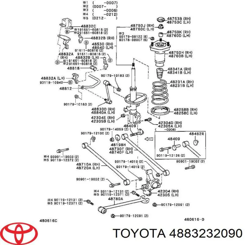  Toyota 4883232090 precio, desde 26,10 EUR