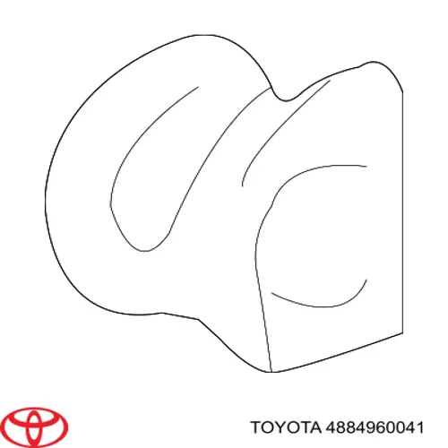 4884960041 Toyota soporte de estabilizador delantero exterior