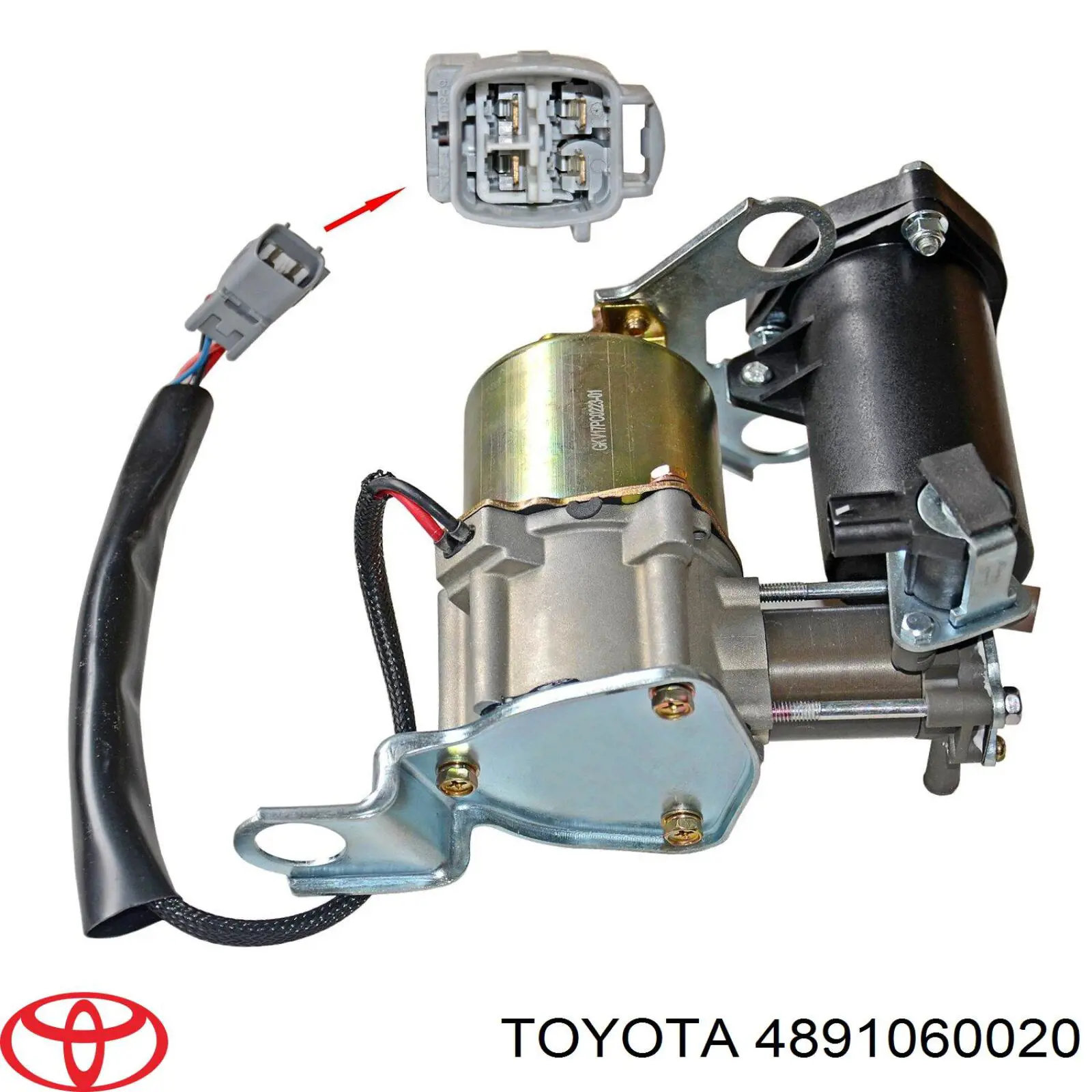 Bomba de compresor de suspensión neumática para Toyota Land Cruiser (J12)