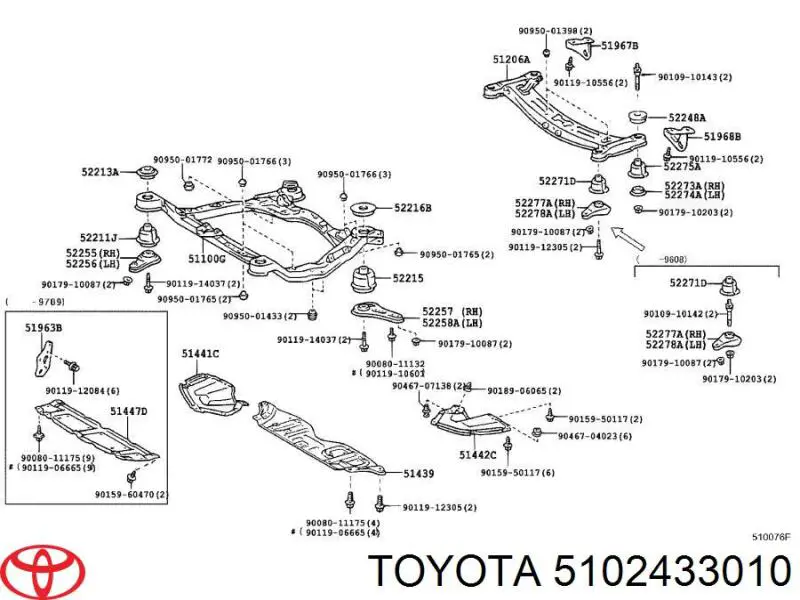  Toyota 5102433010 precio, desde 97,28 EUR