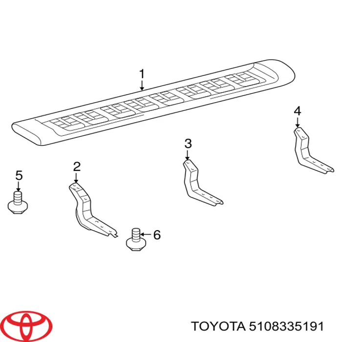 5108335191 Toyota estribo derecho
