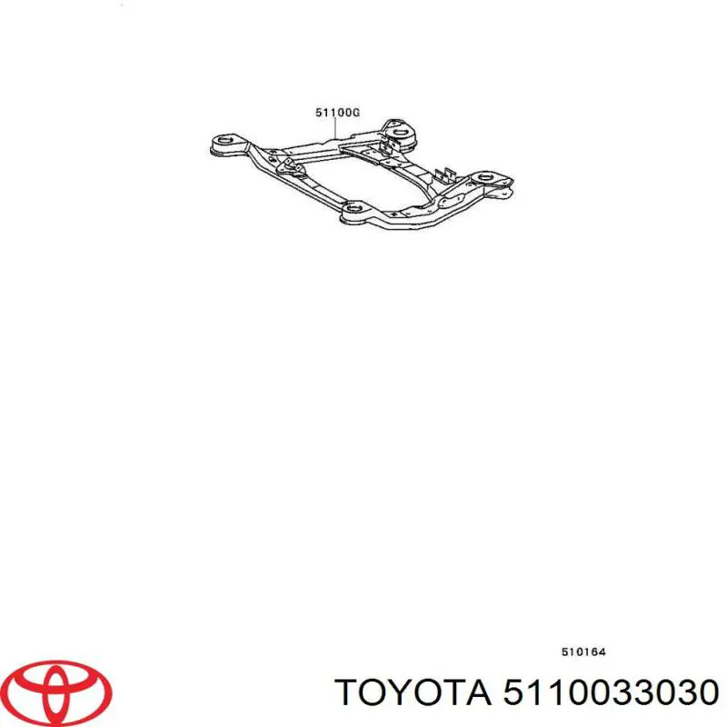 Subchasis delantero Toyota 5110033030 precio, desde 1897,99 EUR