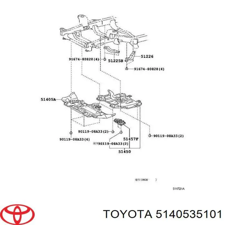Amortiguación del compartimiento de motor delantera para Toyota Fj Cruiser 