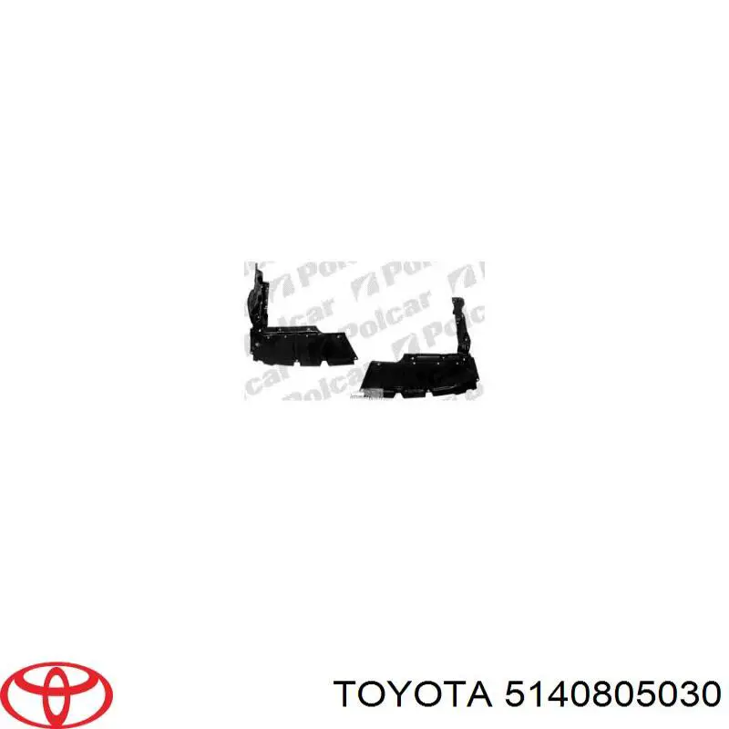 5140805031 Toyota protección motor derecha