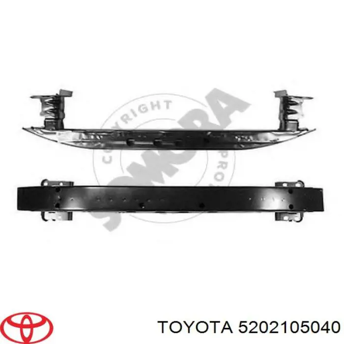 Refuerzo de parachoques delantero Toyota 5202105040 precio, desde 88,57 EUR