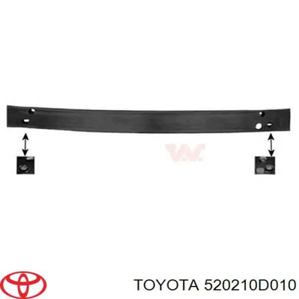 520210D010 Toyota refuerzo parachoque delantero