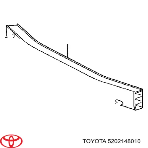 Refuerzo paragolpes delantero para Toyota Highlander (U4)