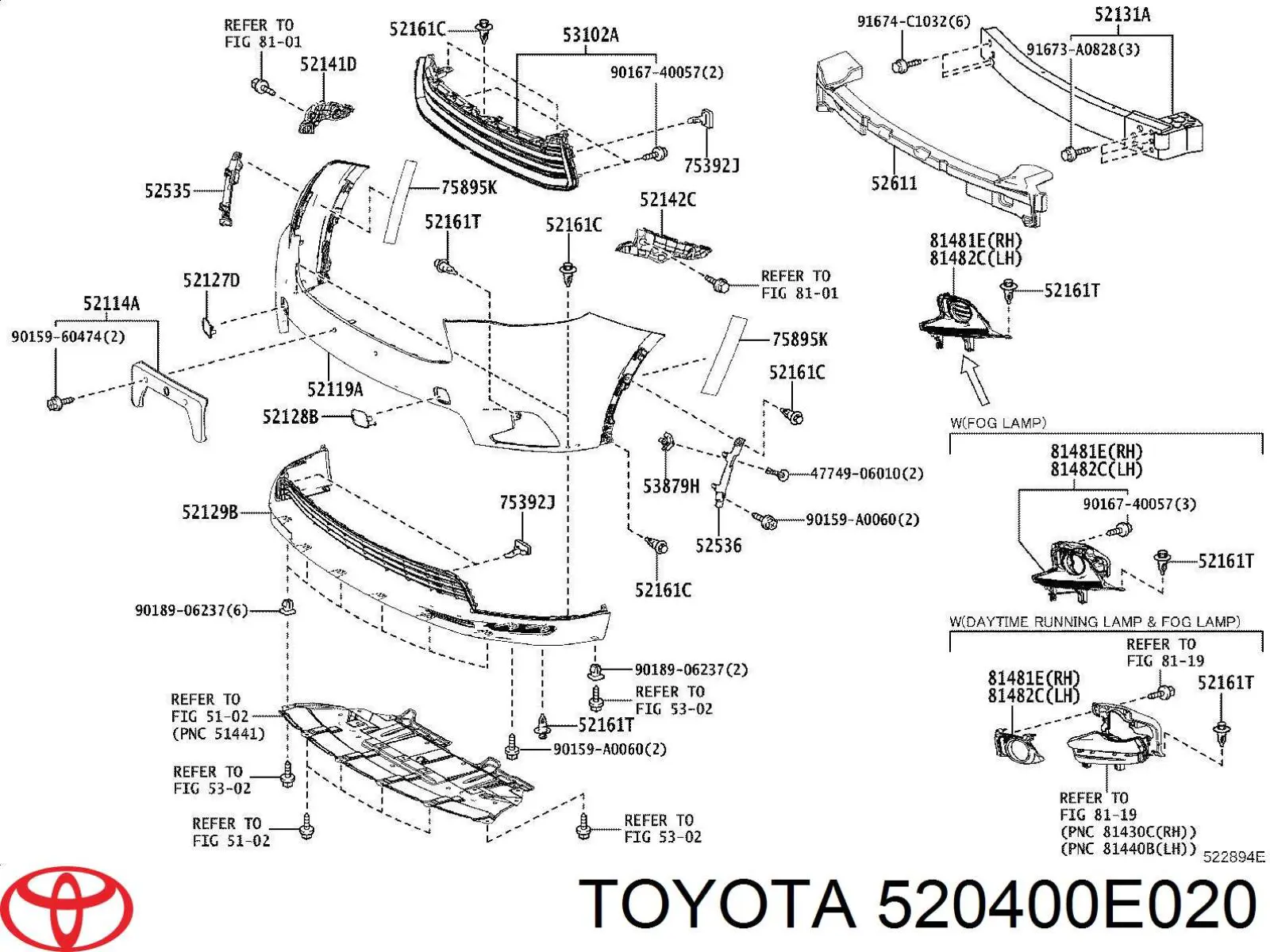 520400E020 Toyota