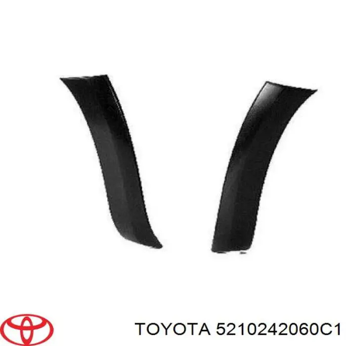 Listón embellecedor/protector, paragolpes delantero derecho para Toyota RAV4 (A3)