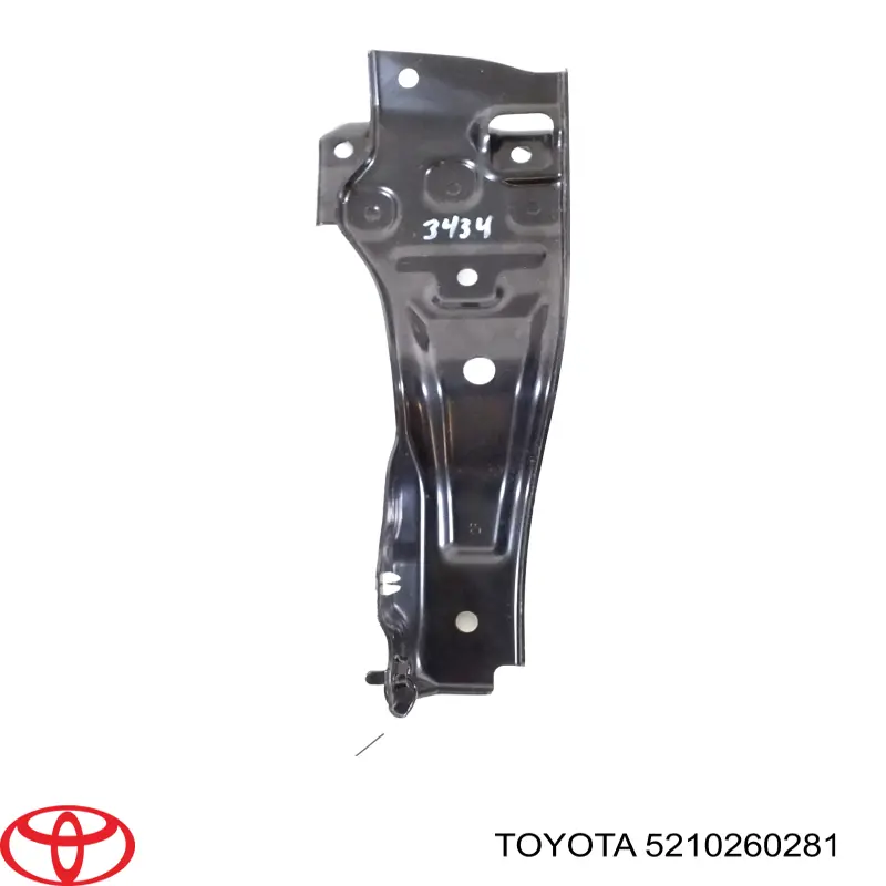 5210260281 Toyota soporte deparachoques delantero derecho