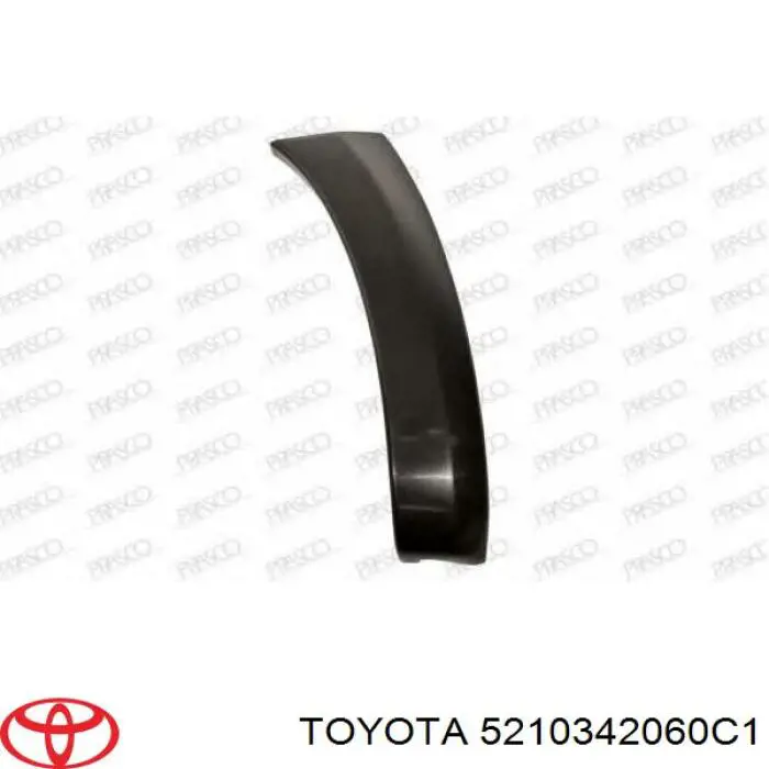 Listón embellecedor/protector, parachoque delantero izquierdo para Toyota RAV4 (A3)