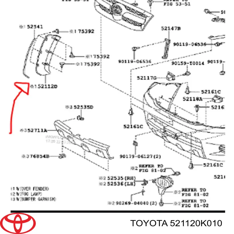 521120K010 Toyota