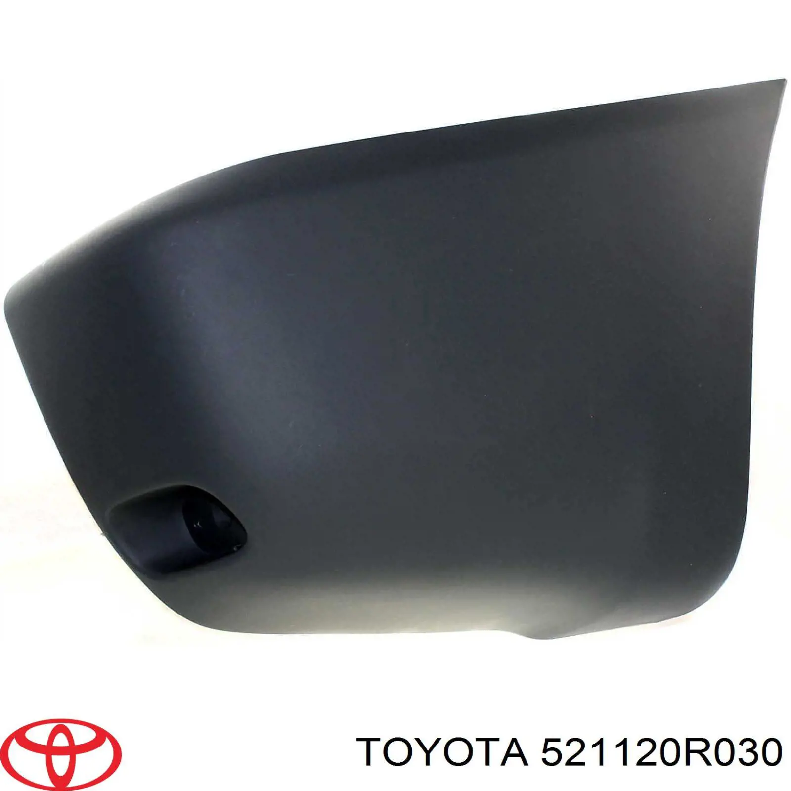 Comprar 521120R030 Toyota Moldura derecha del parachoques delantero