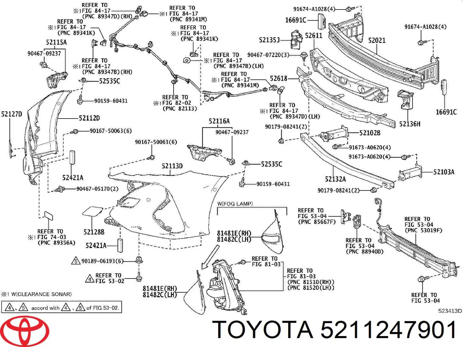 Parachoques delantero, parte derecha para Toyota Prius (ZVW5)