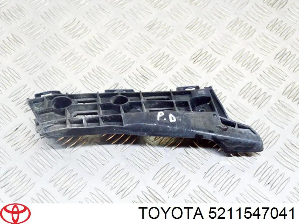 5211547041 Toyota soporte de parachoques delantero exterior derecho