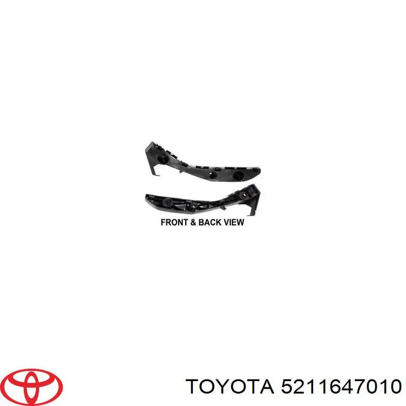 5211647010 Toyota soporte de radiador izquierdo (panel de montaje para foco)