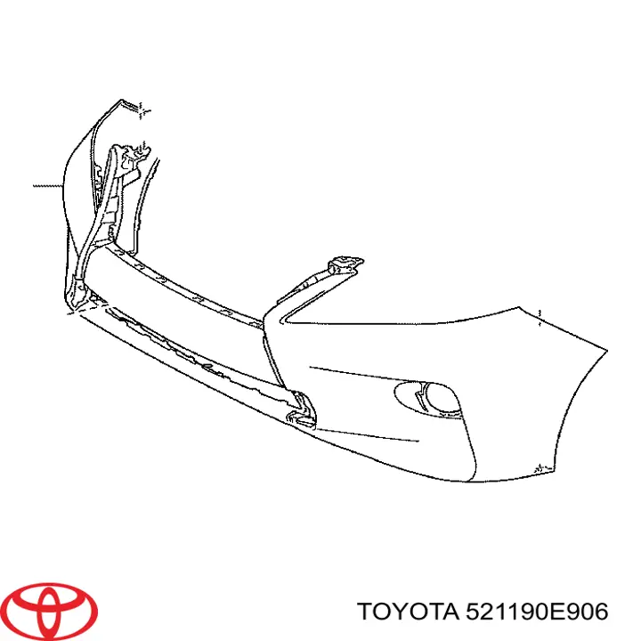 521190E906 Toyota parachoques delantero